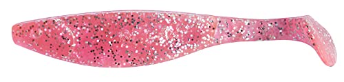Relax Kopyto-River Gummifisch 6' - 16 cm - 5 Stück - hot pink-Glitter Perleffekt - hot pink-Glitter pearleffekt - ZIPBACK