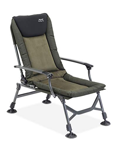 Anaconda_P876C_black Unisex – Erwachsene Anaconda Rock Hopper Carp Chair (Karpfenstuhl/Campingstuhl), Schwarz-Grau-Grün, Sitzfläche: ca. 50 x 50 cm