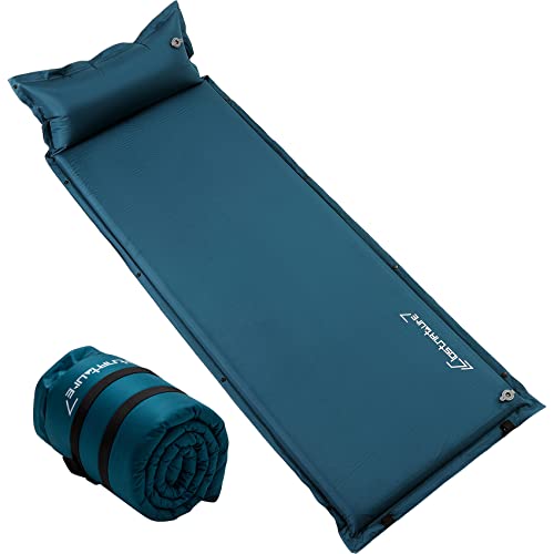 Clostnature Camping Selbstaufblasende Isomatte – 3,8 Dick Outdoor Selbstaufblasbare Schlafmatte mit Kleines Packmaß, Leicht Aufblasbare Luftmatratze für Sport, Trekking, Winter